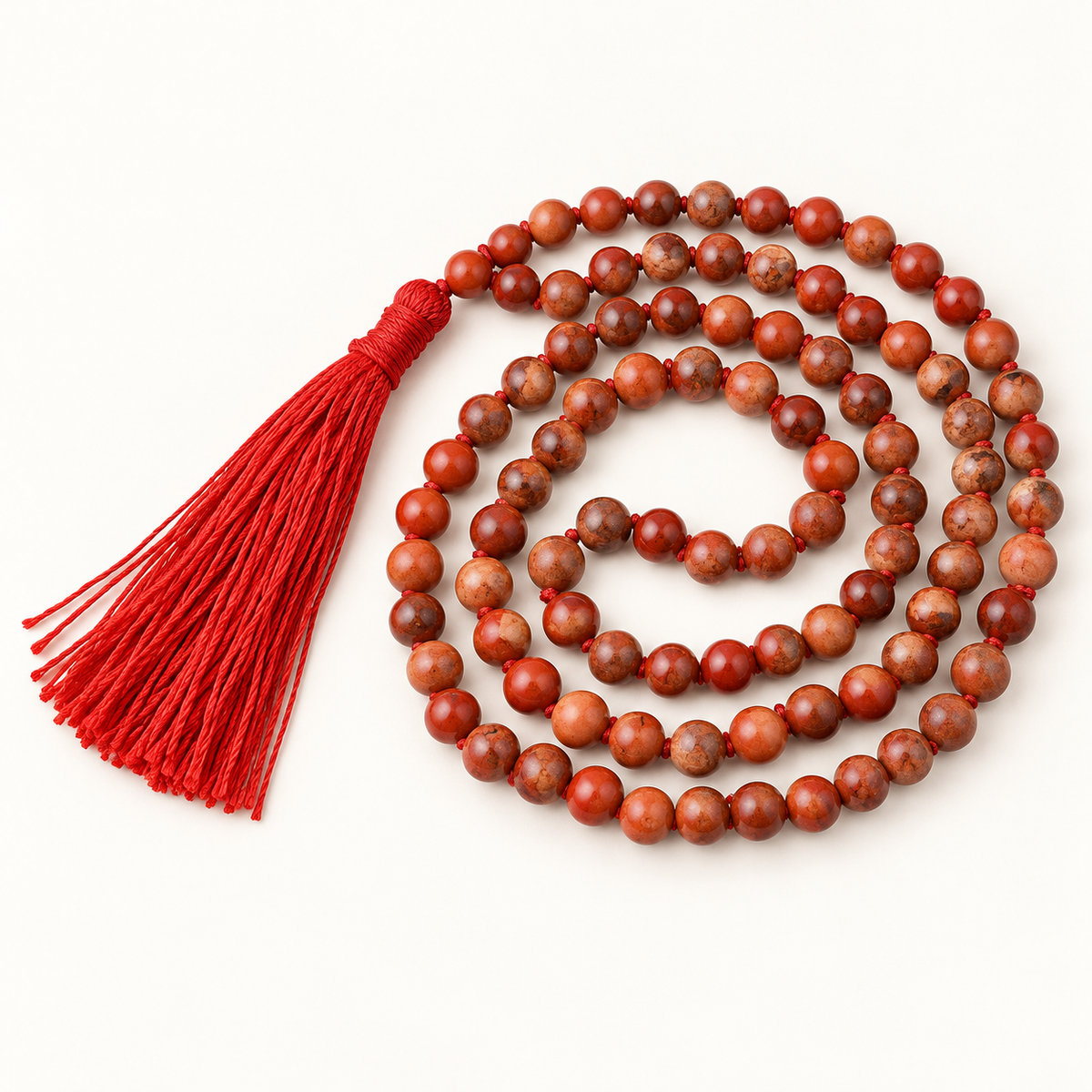 Red Jasper Bead Necklace — studio hero