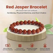 Red jasper Bracelet (8 MM) - GOOD HABITSS