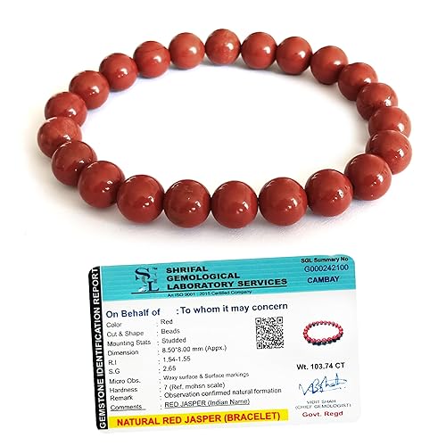 Red jasper Bracelet (8 MM) - GOOD HABITSS