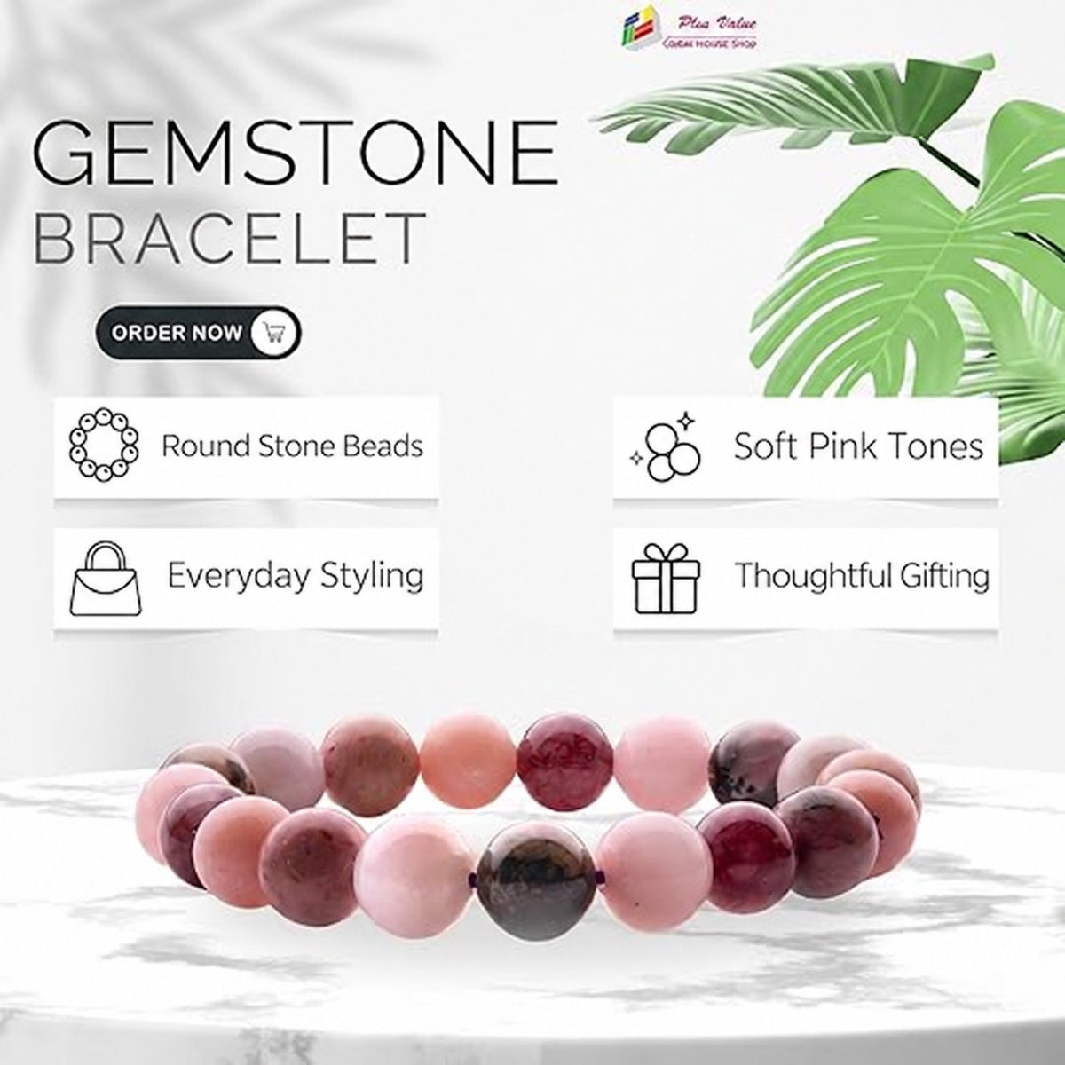 Gemstone Bead Bracelet – Gemstone-Inspired Jewellery — product details