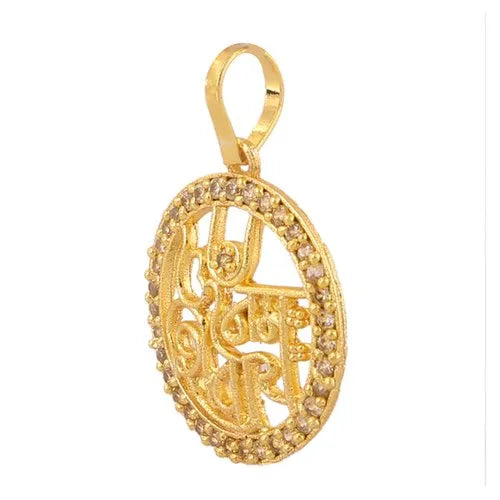 Rhodium Polished Pendant
