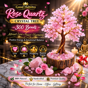 Rose Quartz Crystal Tree – 300 Beads - GOOD HABITSS