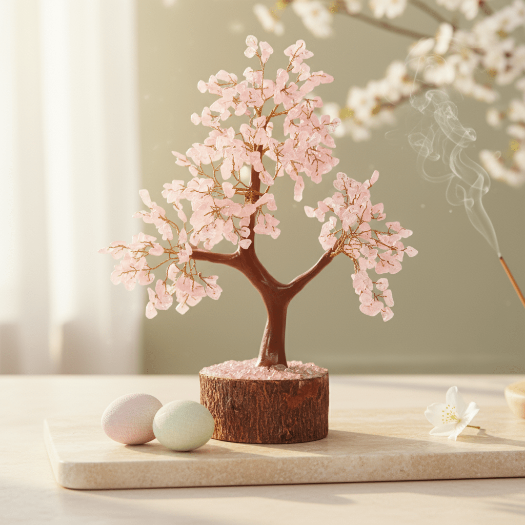Rose Quartz Crystal Tree – 300 Beads - GOOD HABITSS
