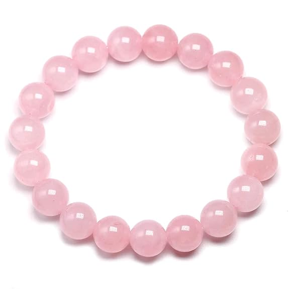 Rose Quartz Gemstone Bracelet 8mm AAA - GOOD HABITSS