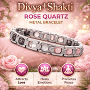 Rose Quartz Metal Bracelet - GOOD HABITSS