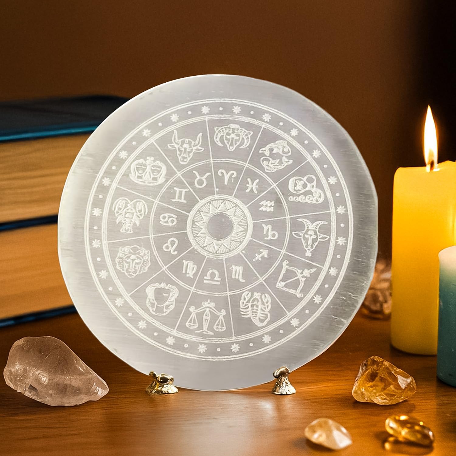 Selenite Charging Plate for Crystals - GOOD HABITSS