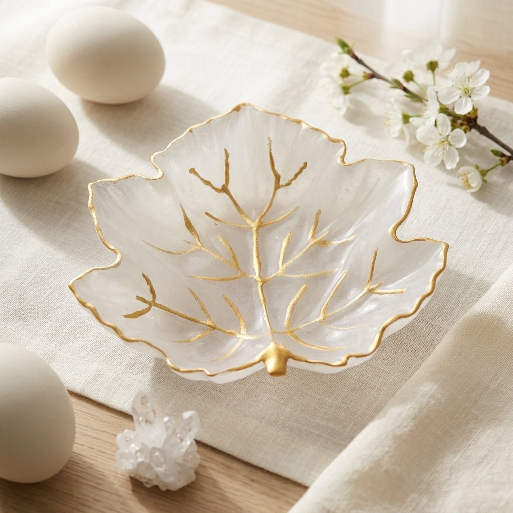 Selenite Flower Tray - GOOD HABITSS