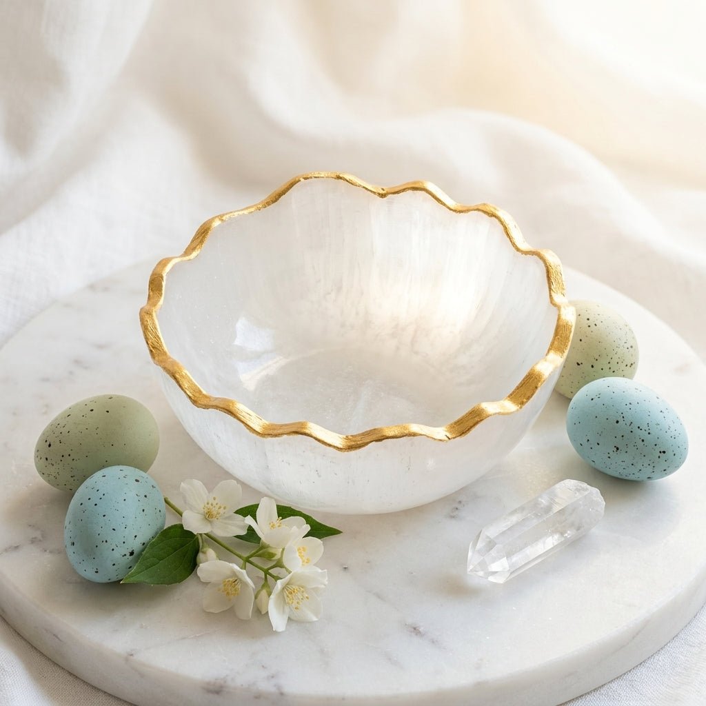Selenite Round Bowl - GOOD HABITSS