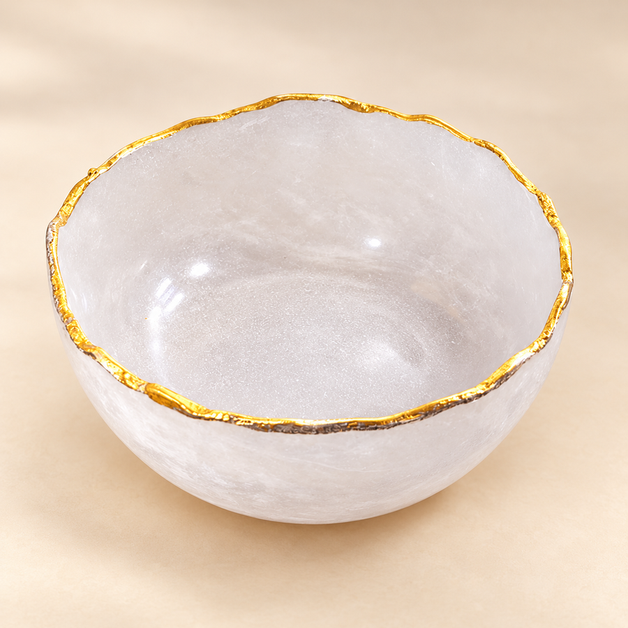 Selenite Round Bowl – Decorative Crystal Bowl — product detail