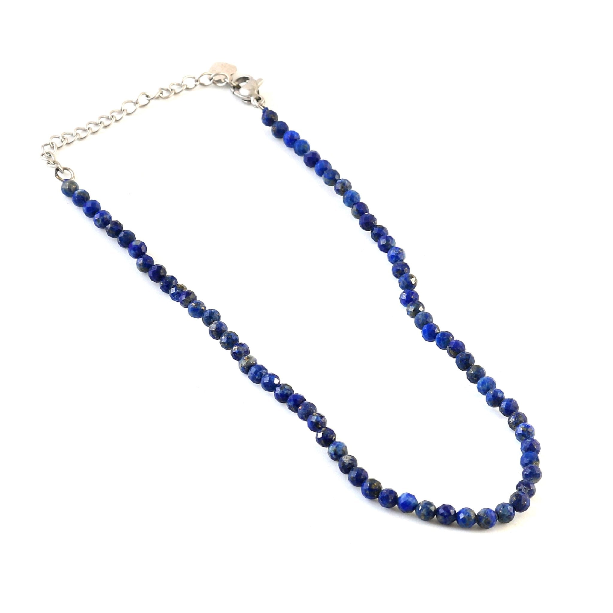 Set of 6 Natural Small Beads Stone (Anklet) – 3 mm Faceted Crystal Beads (9”) - GOOD HABITSS