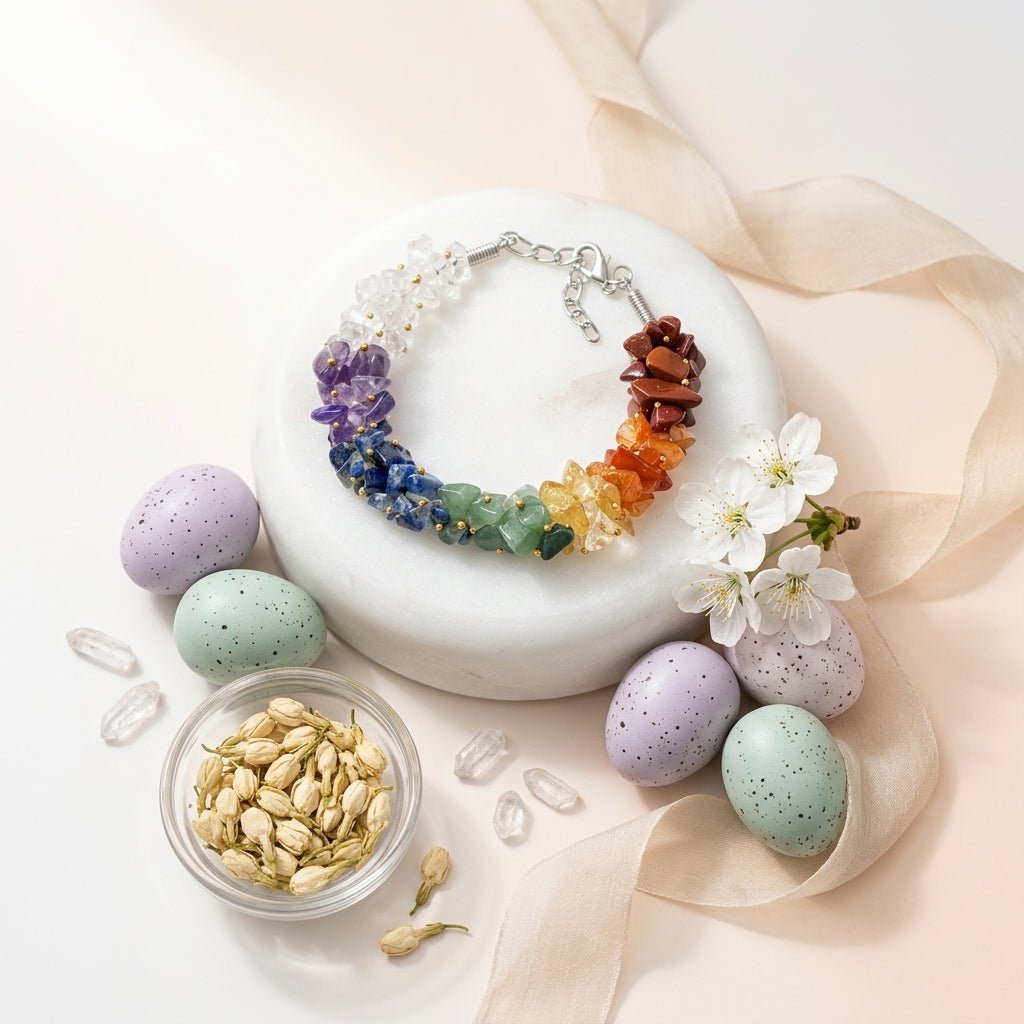 Seven Chakra Chips Bracelet - GOOD HABITSS