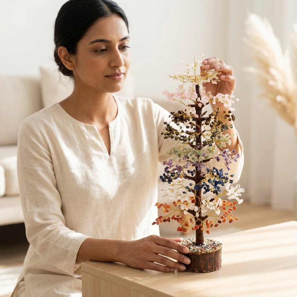 Seven Chakra Crystal Tree – 2000 Beads - GOOD HABITSS
