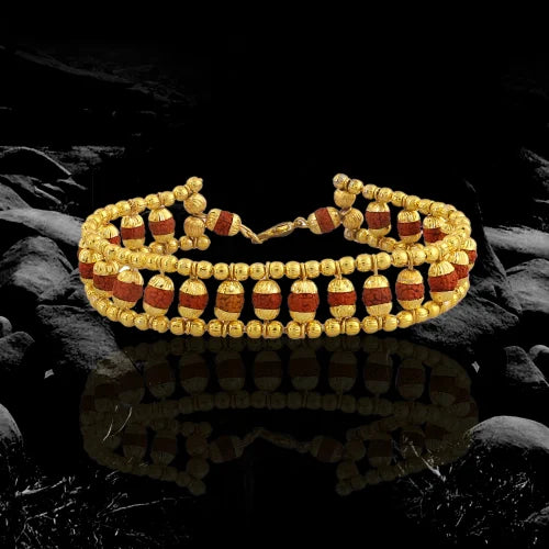 Brass Rudraksha Bracelet