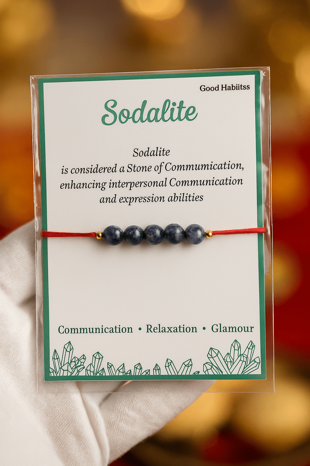 Sodalite Healing Rakhi - GOOD HABITSS