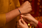 Sodalite Rakhi – Natural Gemstone-Inspired Raksha Bandhan Gift