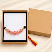 Strawberry Quartz Rakhi – Gemstone-Inspired Raksha Bandhan Gift — product detail