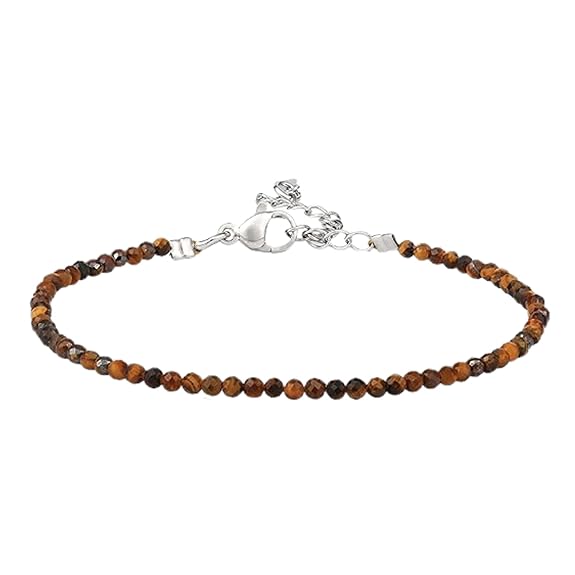 Tiger Eye Anklet - GOOD HABITSS