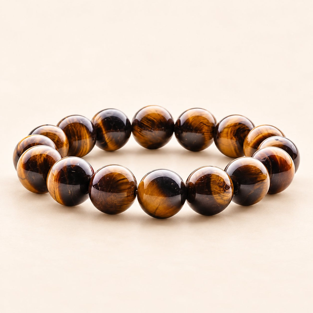 Tiger Eye Beads Bracelet – Natural Gemstone Jewellery — product detail