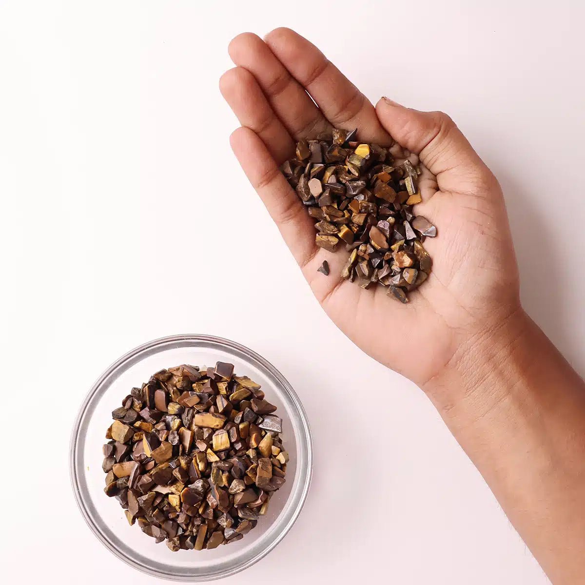 Tiger Eye Chips Stone - GOOD HABITSS