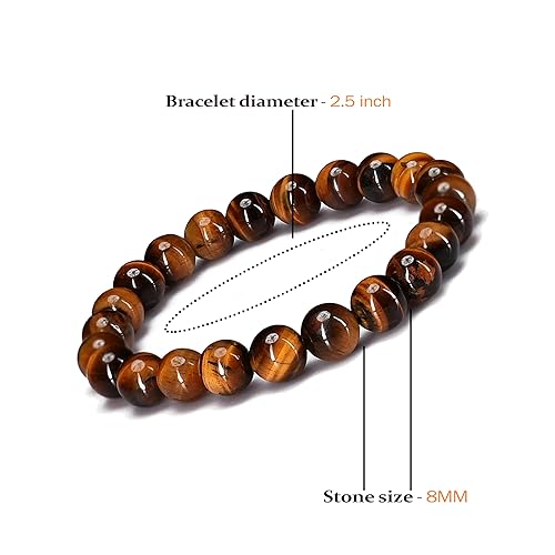 Tiger Eye Healing Bracelet (8 MM) - GOOD HABITSS