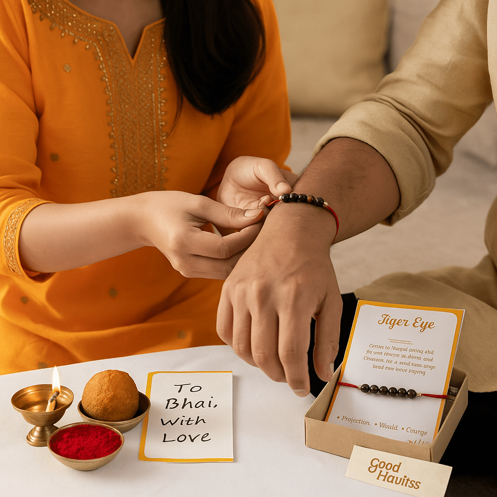 Tiger Eye Healing Rakhi - GOOD HABITSS