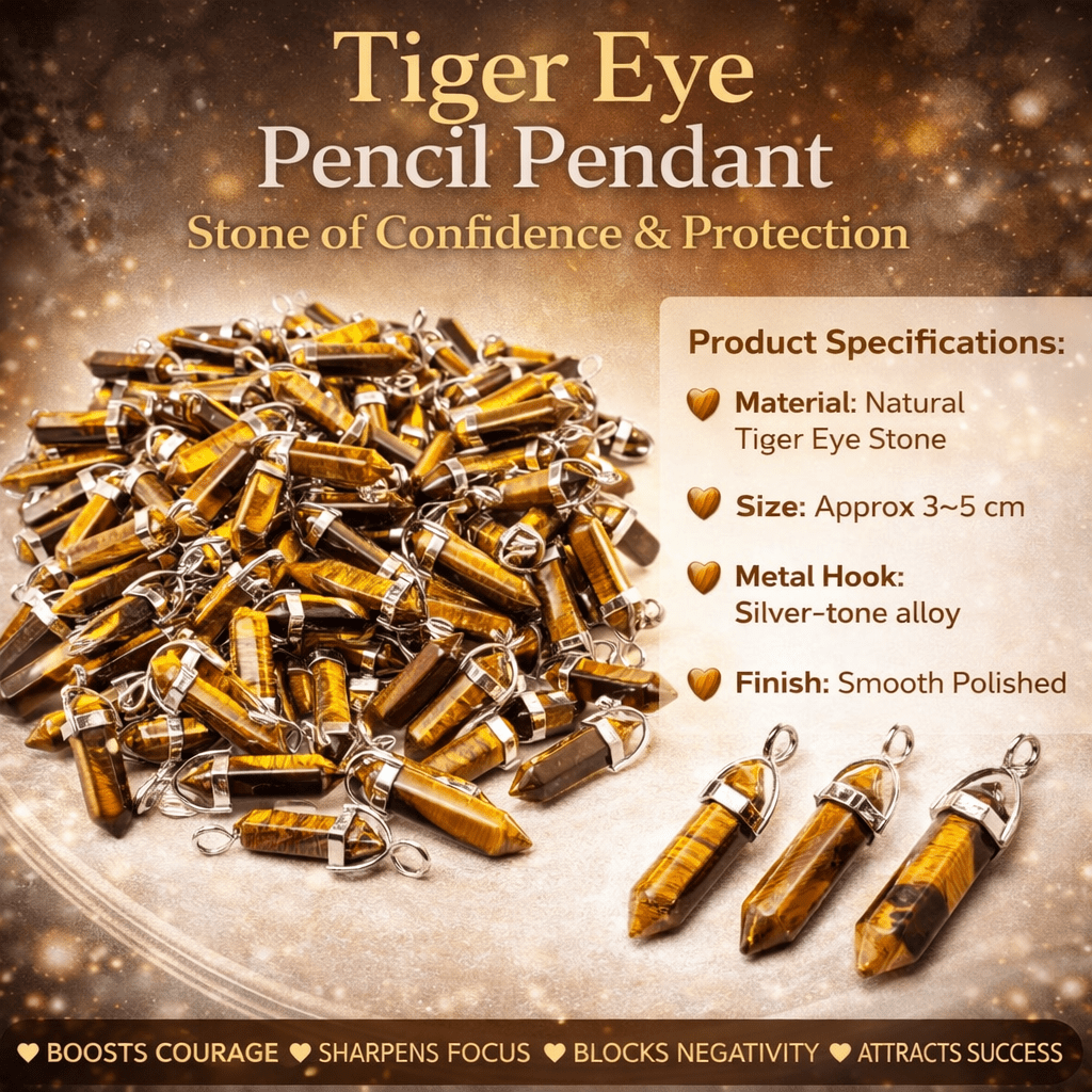 Tiger Eye Pencil Pendant - GOOD HABITSS