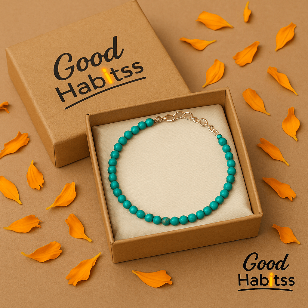 Turquoise Anklet - GOOD HABITSS
