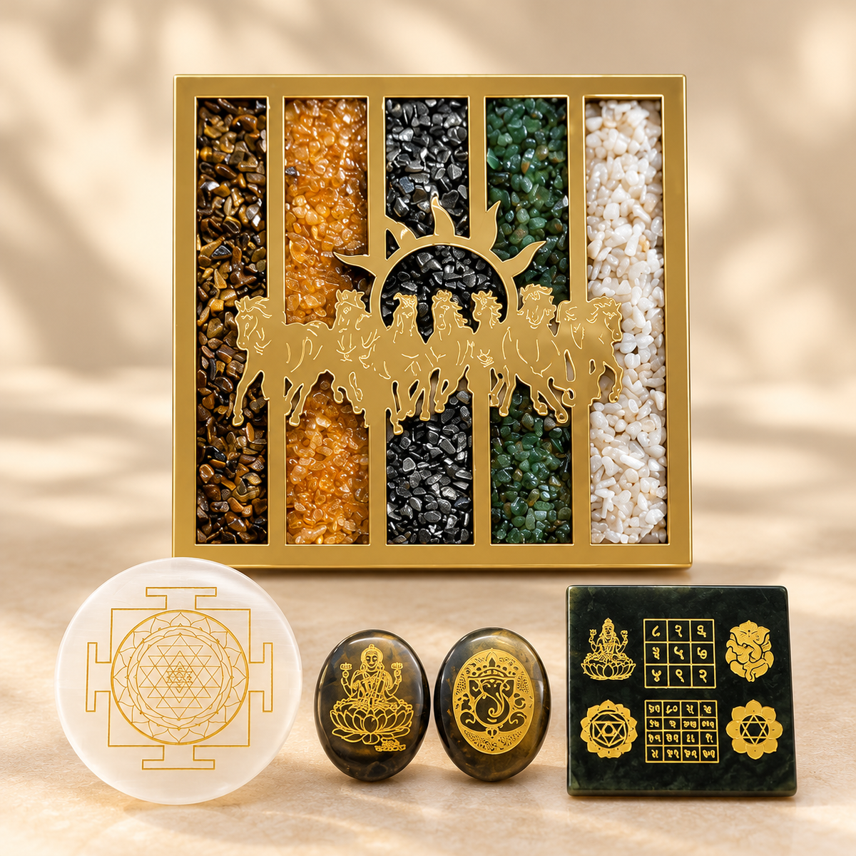 Udaan five-piece seven horses décor combo – view 5