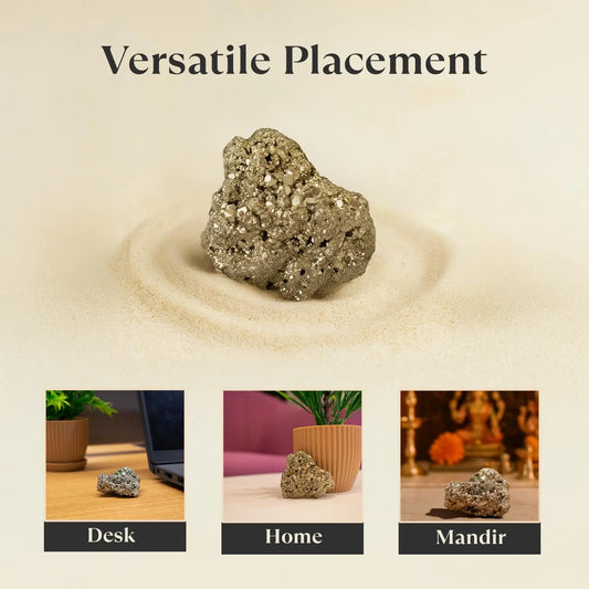 Raw Pyrite Stone Original | 100% Natural Pyrite Stone for Wealth & Prosperity (75-100 gram)